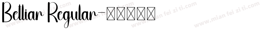 Betliar Regular字体转换